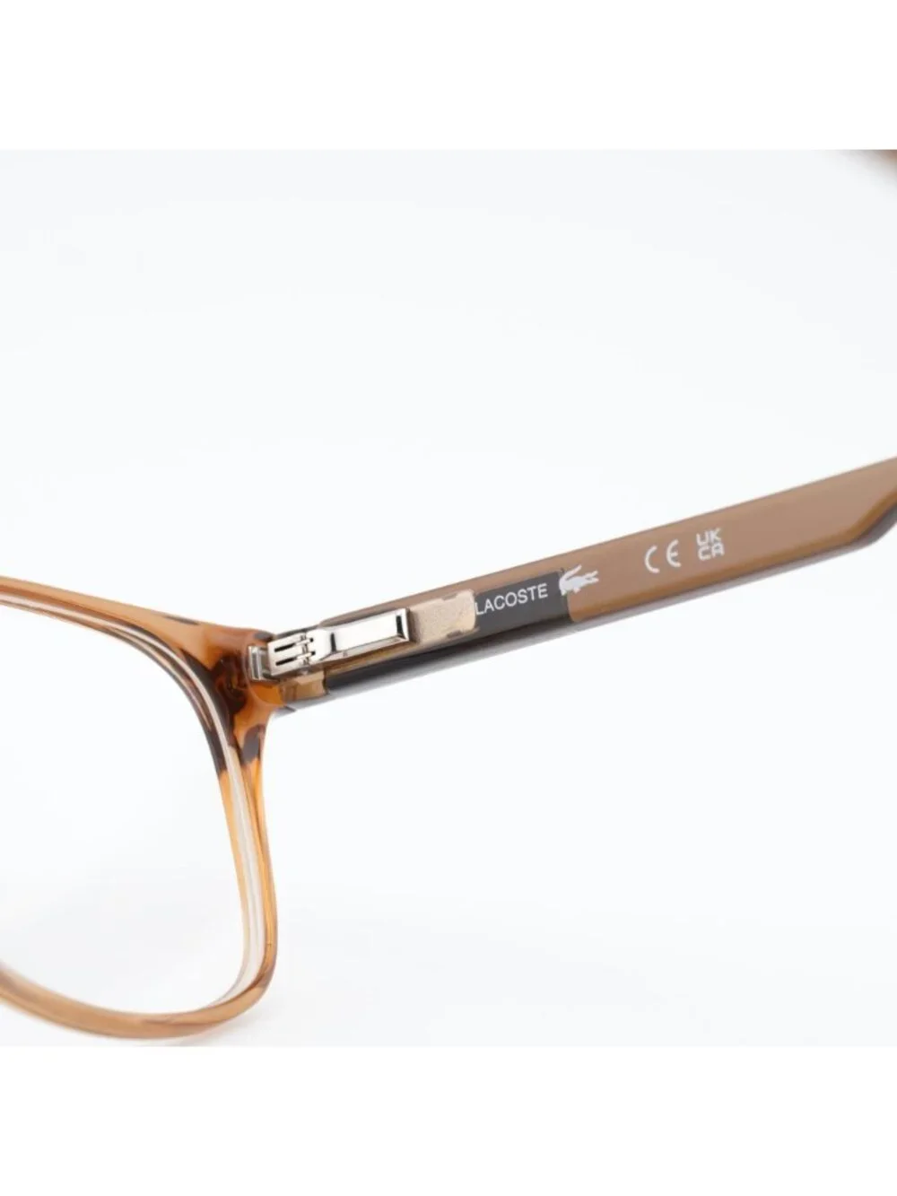 Lacoste L2979 N 210 Eyeglasses Transparent Brown 54mm Square Frame